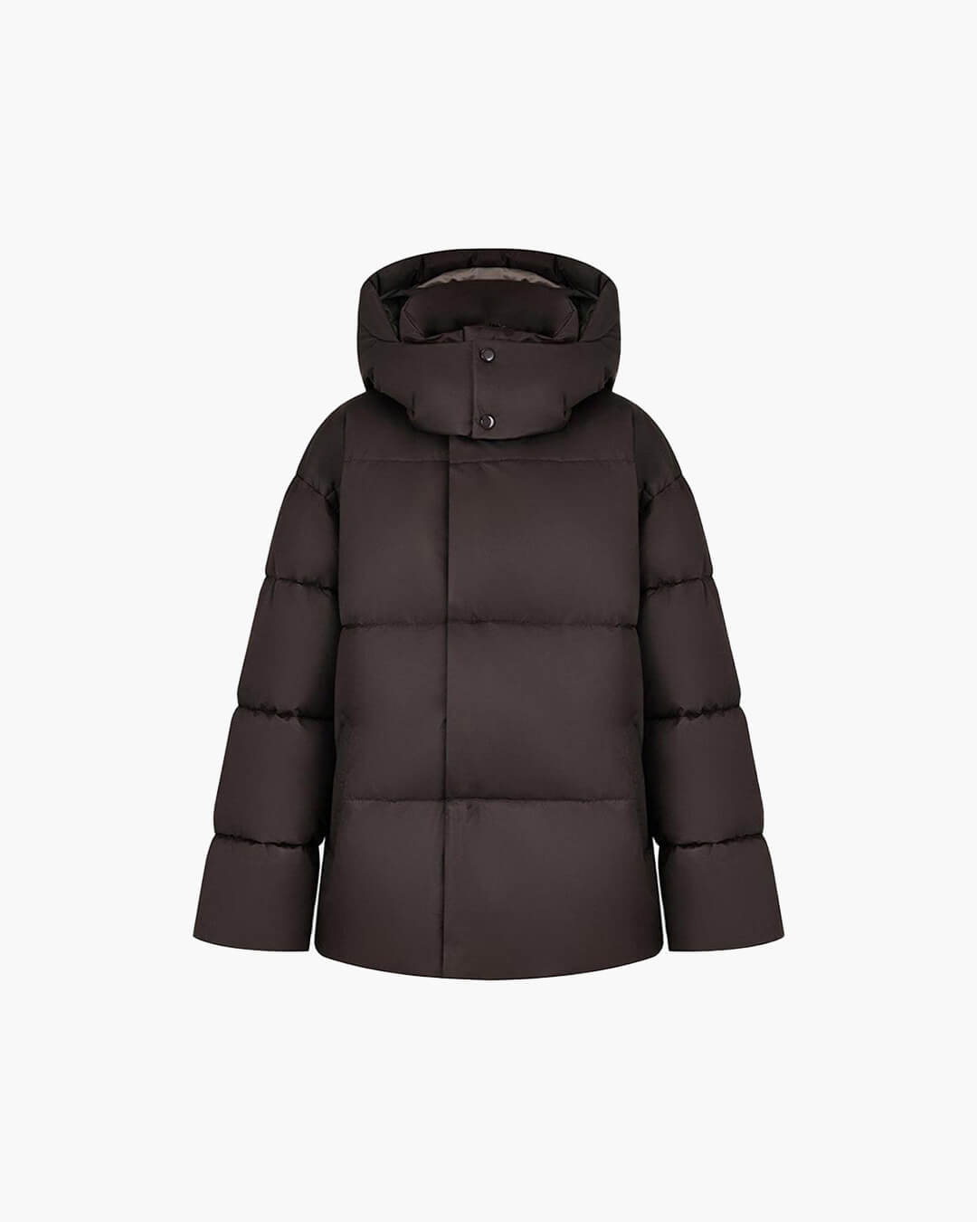 Oversized Water-Resistant Puffer Jacket Women with Detachable Hood 1