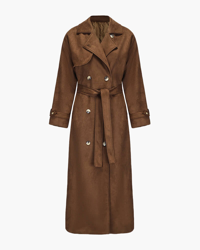 Molly faux suede Trenchcoat - SOERA Store