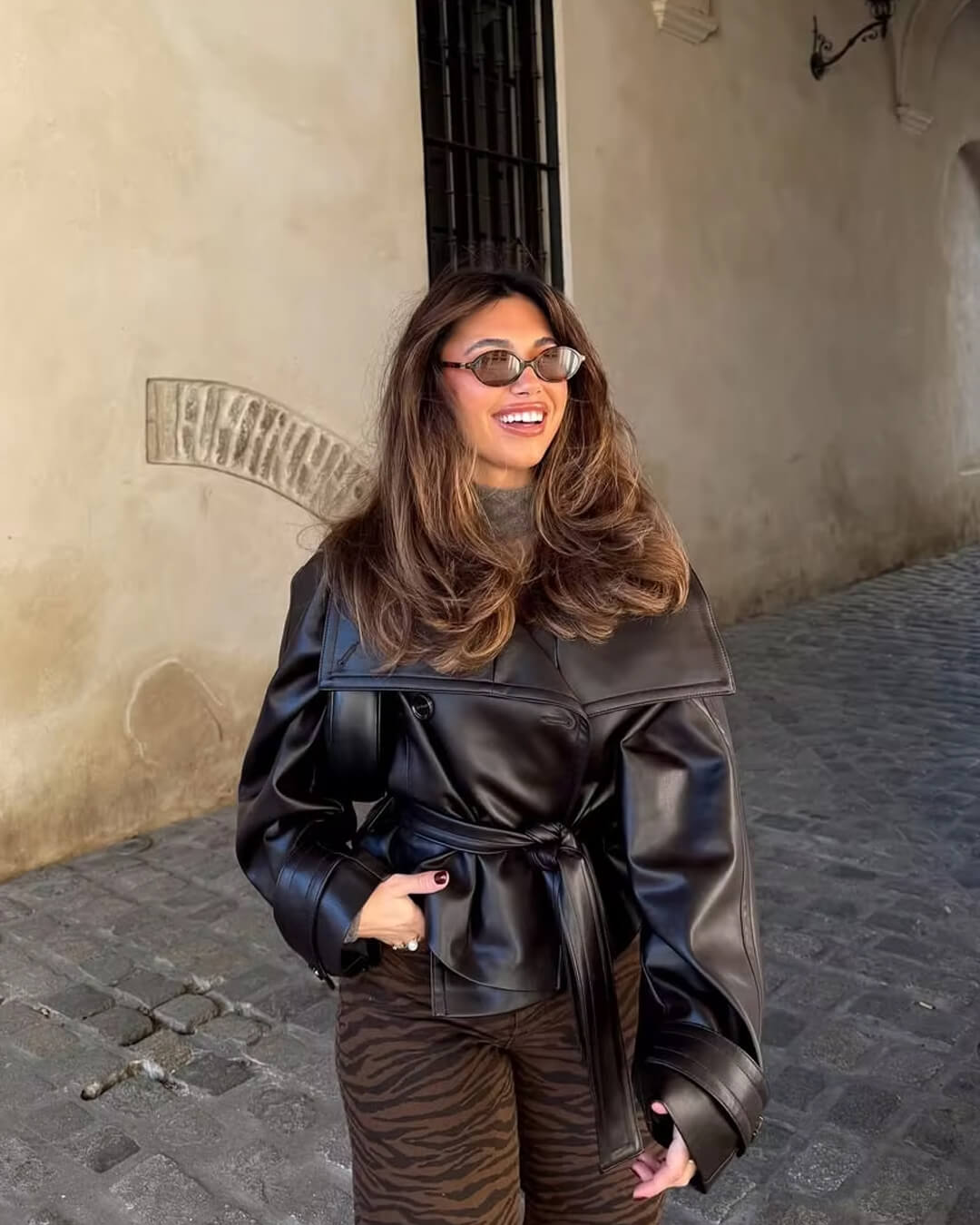 SEAME - Sandra Leather Jacket Black XS