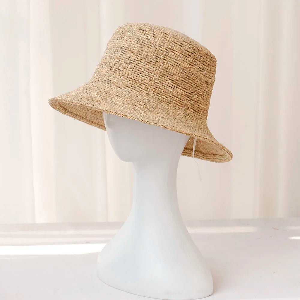 SOERA Ariel Raffia Bucket Hat - Accessories - Light Brown 56-58 cm