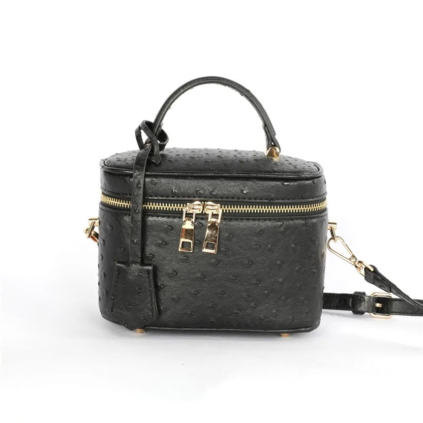 SOERA Delphine leather Box Bag - Bag - Black