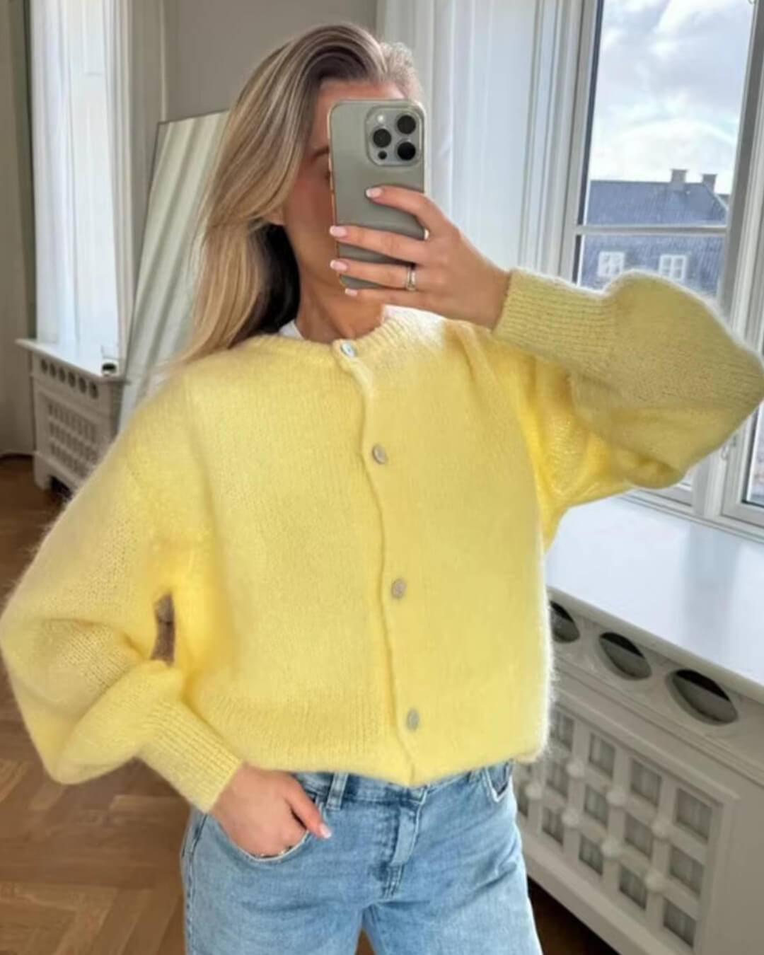 SOERA Freya Fuzzy Knit Cardigan - Cardigans - 3256807908427874-;eF1764003584113994890 Red S