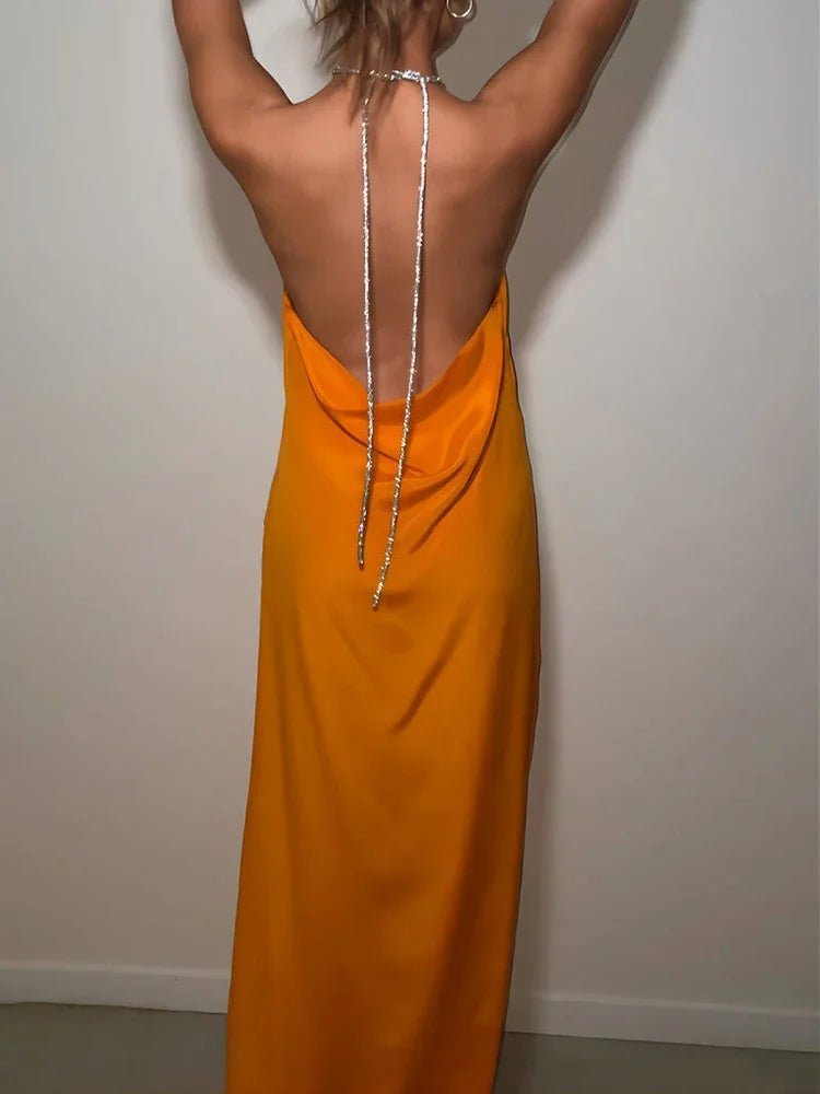 SOERA Veron Sequin Halter Maxi Dress - Dress - Pink S