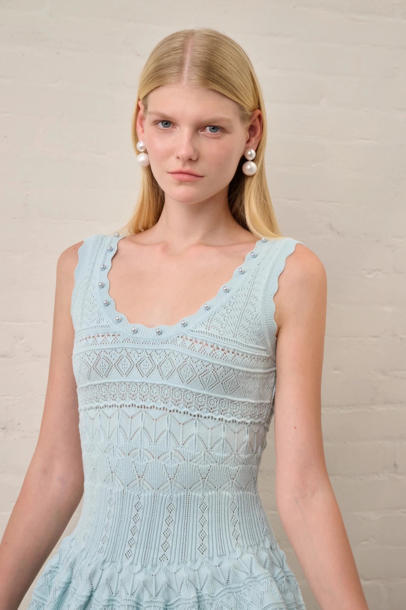 SOERA Celeste Hollow-Out Knitted Midi Dress - Dresses - Black S