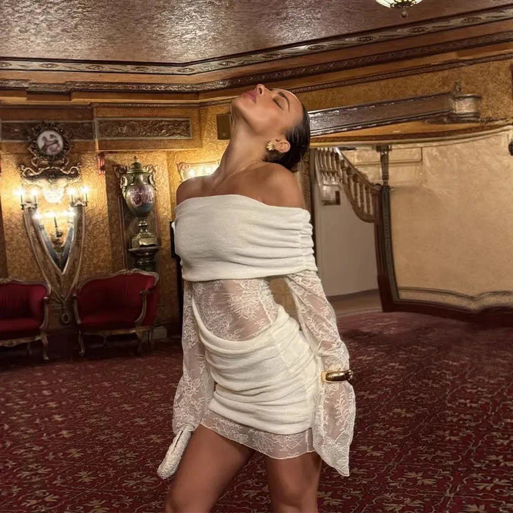 SOERA Keira Off - Shoulder Mini Dress - Dresses - 1005010776190875-;hx1771582047971525160 S