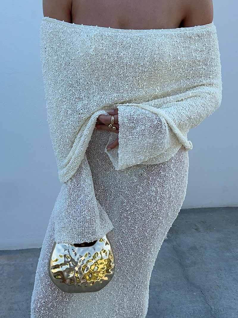 SOERA Marissa Maxi dress - Dresses - DWOD5-KL876001 beige S