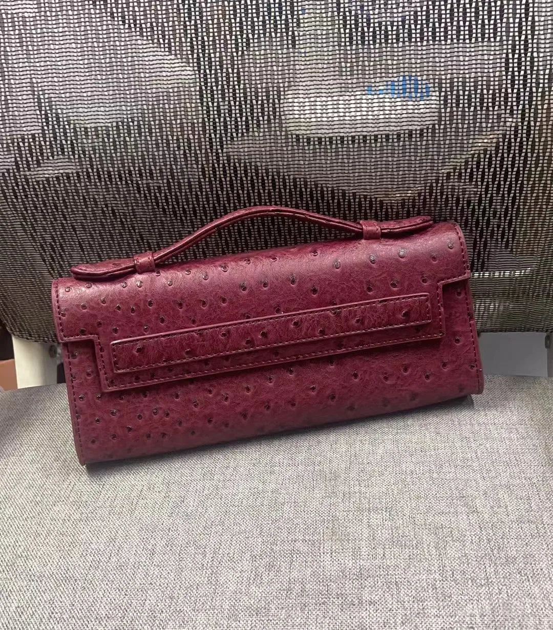 SOERA Bianca Embossed Clutch - Handbags - Maroon
