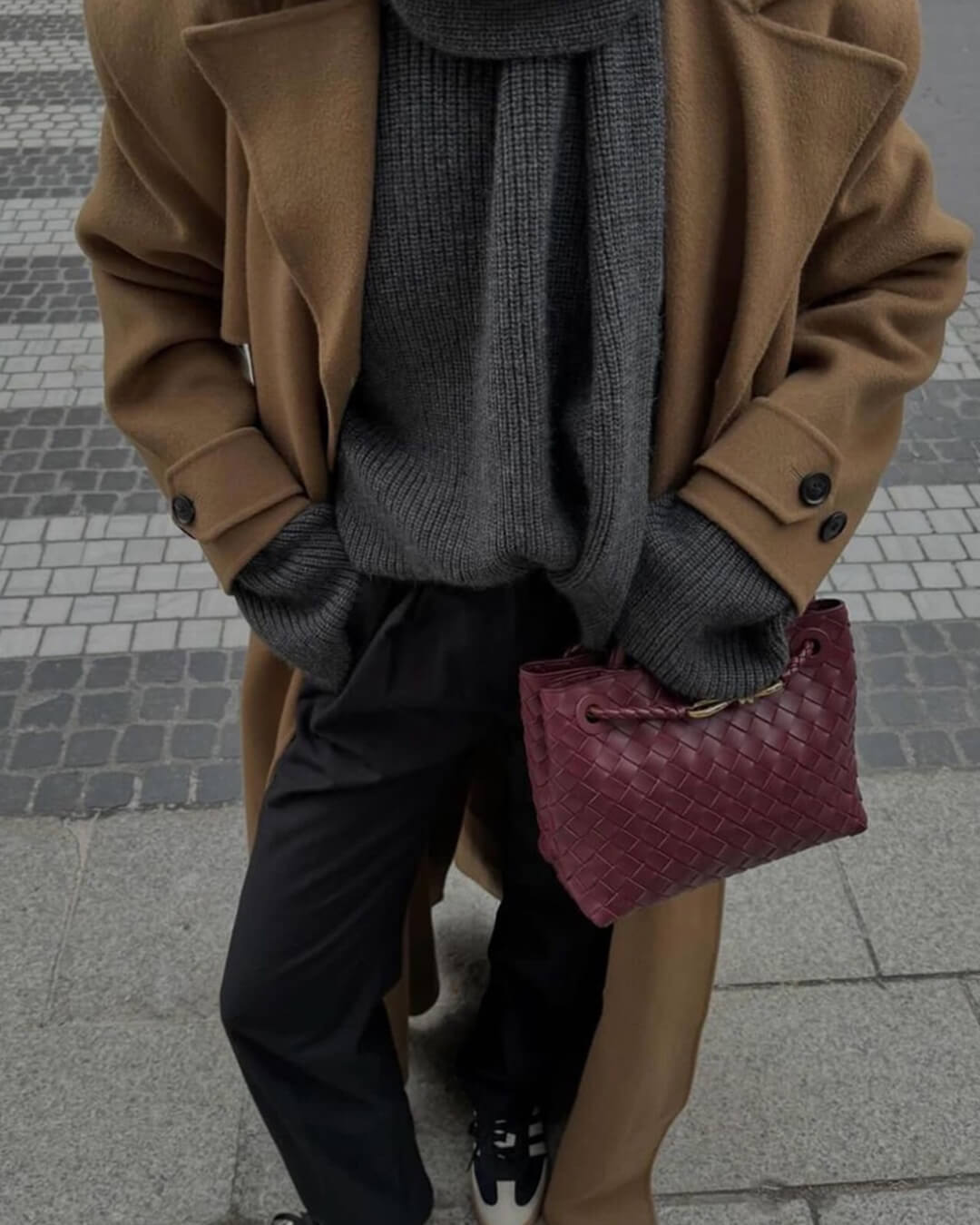 SOERA Lucia Vegan Leather Woven Bag Small - Handbags - Beige Regular