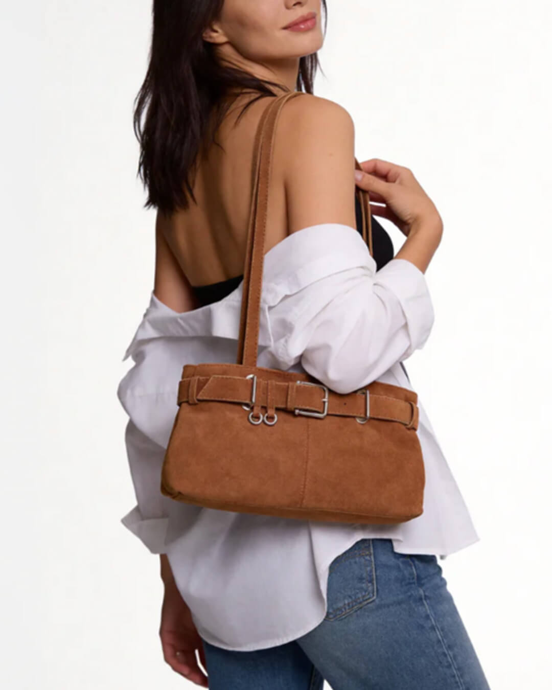 SOERA Nora Vegan Suede Bag - Handbags - 3256809581682870-;Hk1757549905350034784 Dark Brown Regular