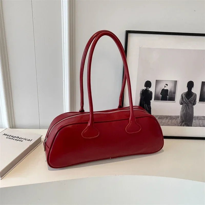 SOERA Sophia Long Handle Shoulder Bag - Handbags - Red