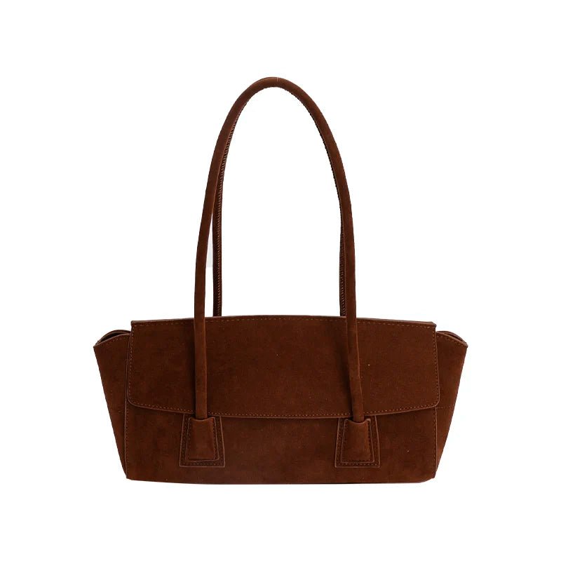 SOERA Yara Sequined Faux Suede Tote Bag - Handbags - Brown