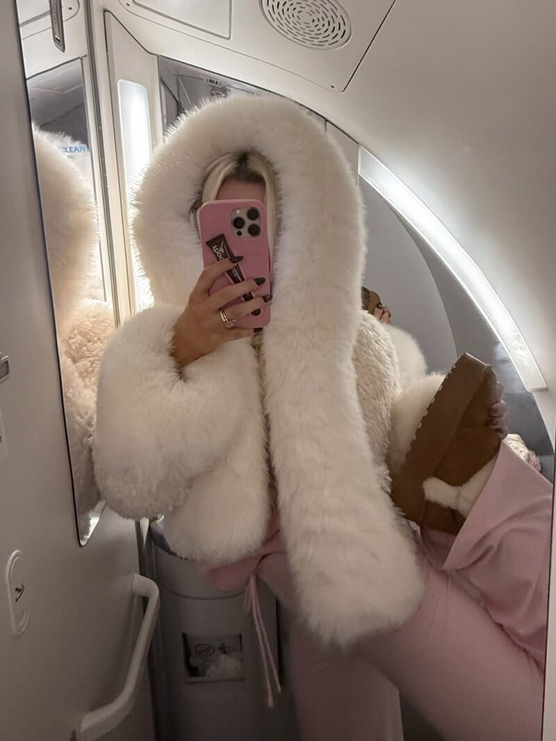 SOERA Henna Faux Fur Jacket - jackets - White XL