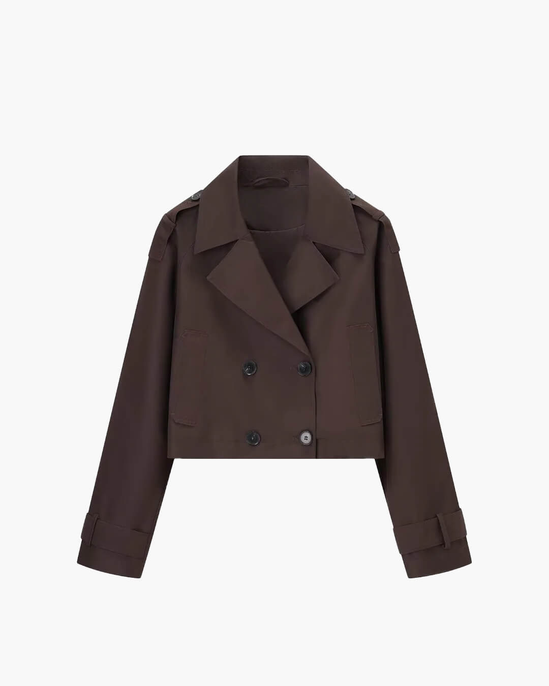 SOERA Janice Cropped Trench Coat - jackets - 3256809547252678-;fH1757549904249988475 Beige S