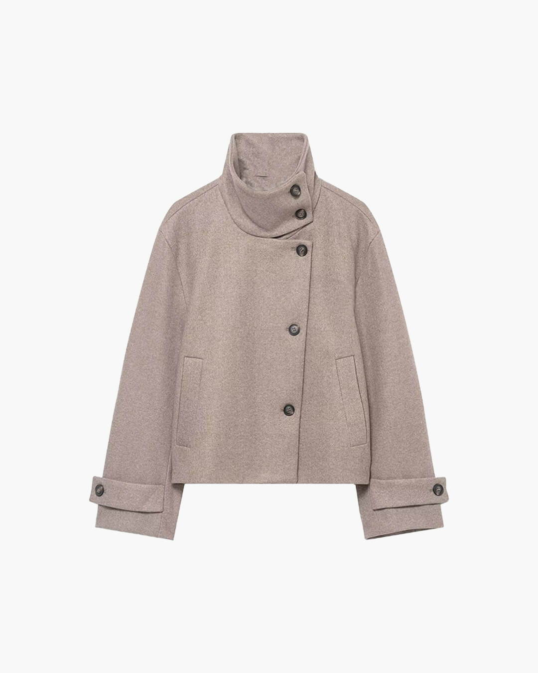 SOERA Ramona Jacket with Stand Collar - jackets - Beige M