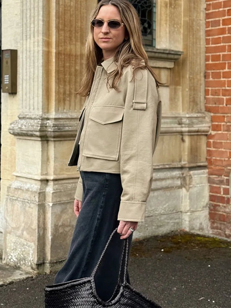 SOERA Valeria Short Pocket Jacket - Jackets - aS1774532669743301501 Beige M