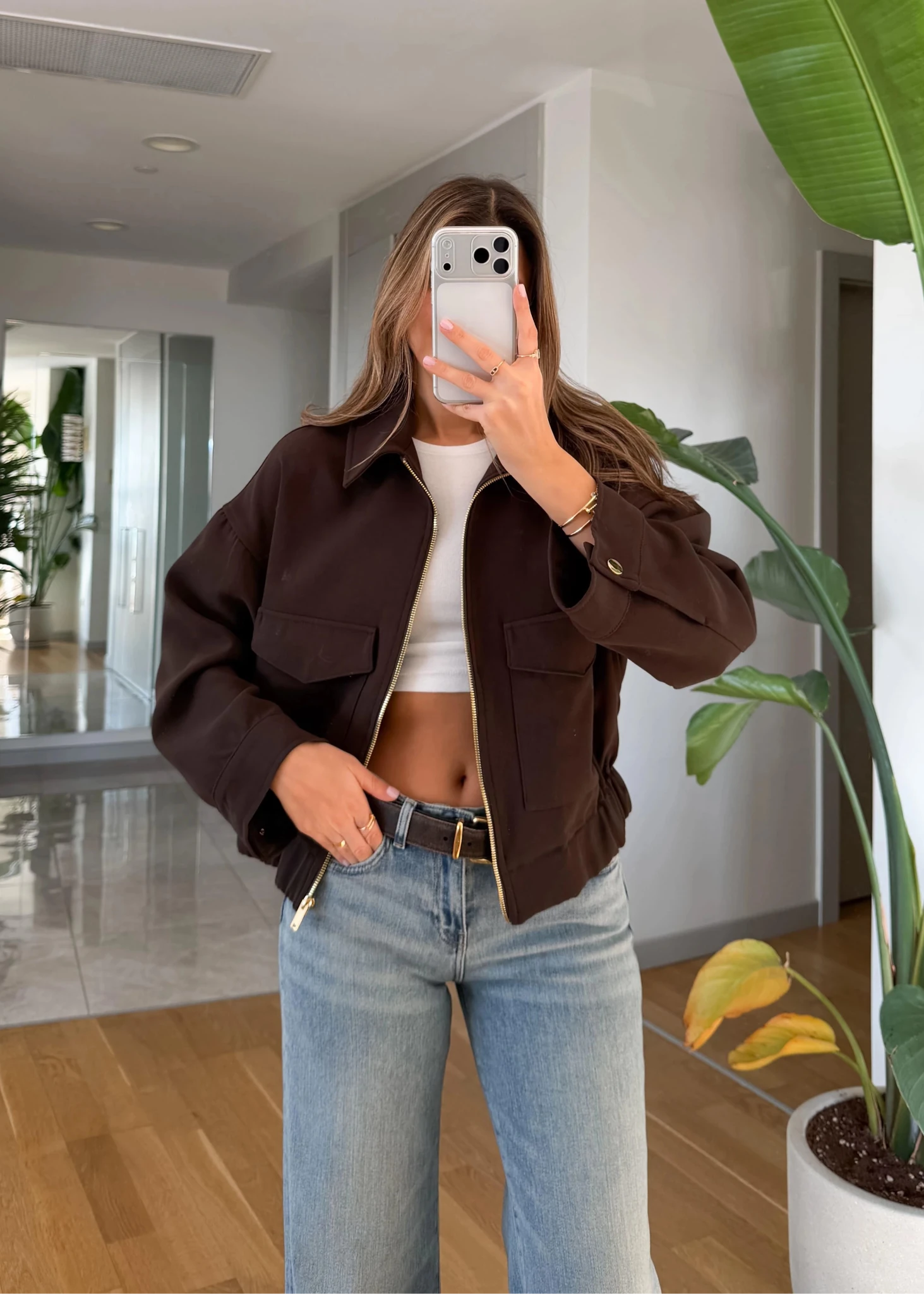 SOERA Zoey Zip Up Pocket Jacket - Jackets - 1005010155299500-;tc1774621553278992542 Dark Brown L