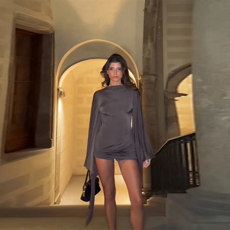 SOERA Celeste Draped Batwing Romper - Jumpsuits & Rompers - XS
