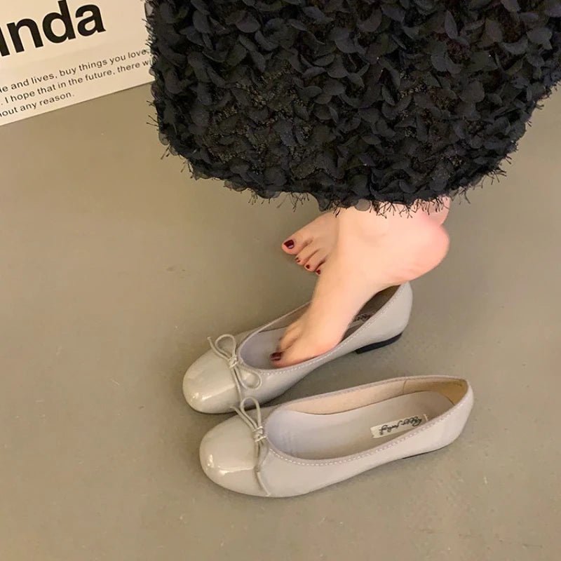 Korean Style Women's Evening Shoes - Soft Sole, Elegant French Design 5