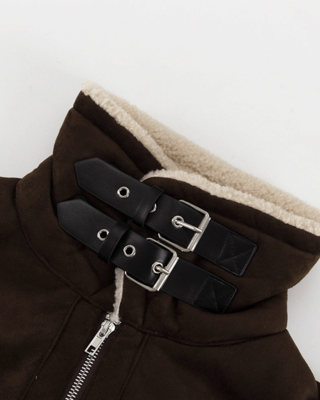 Suede & Shearling Jacket - Cozy Warmth, Stylish Design for Fall/Winter 3
