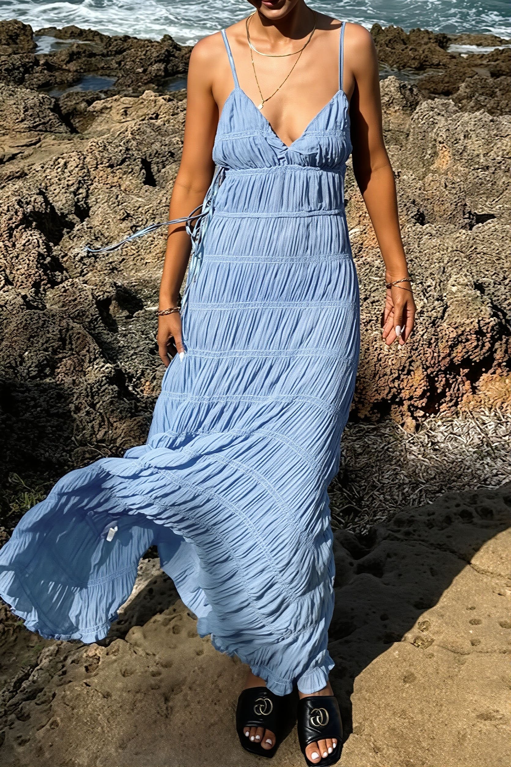 Miranda Ribbed Knit Maxi Dress
