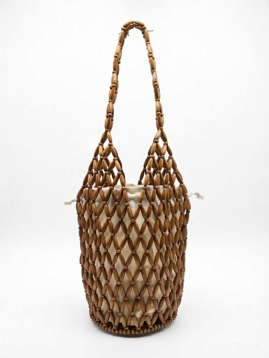 Margot Woven Beaded Tote Bag