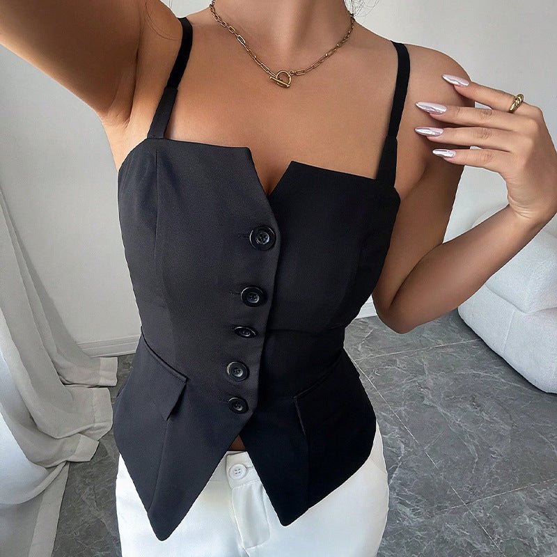 SOERA Bridget Tailored Sleeveless Blouse Top - Blouse -  M