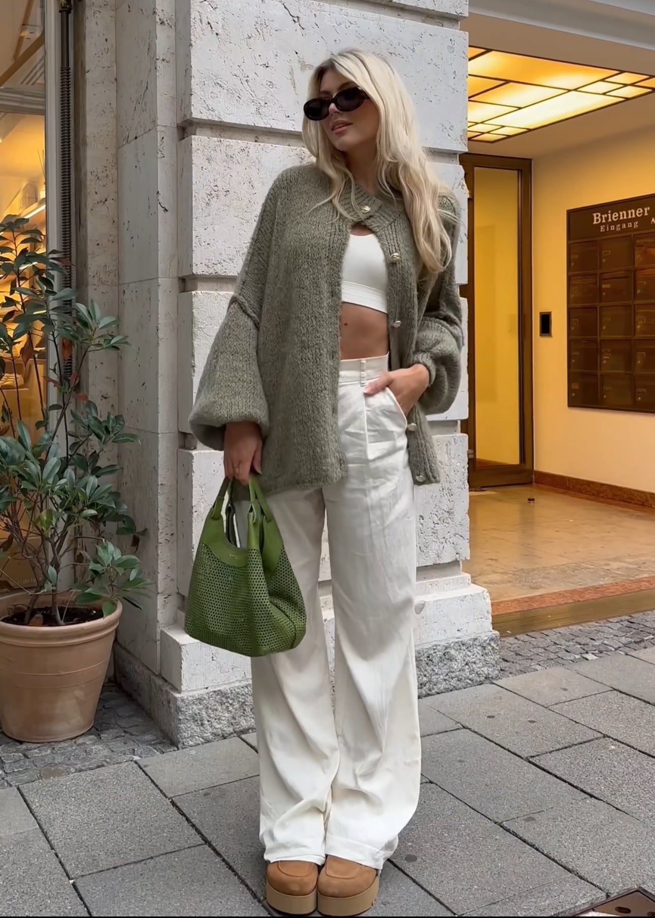 SOERA Greta Long Cardigan - Cardigans - GV1758162480456819412 Khaki M