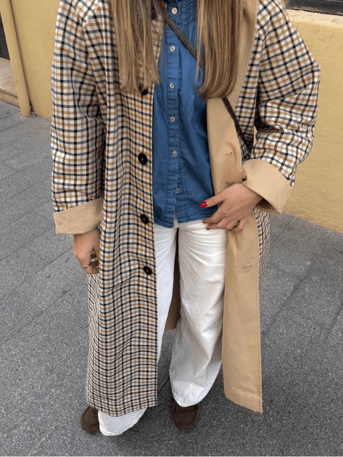 SOERA Florence Reversible Plaid Long Coat - Coats & Jackets - 1005011739912982-;AD1775445300151071662 XS