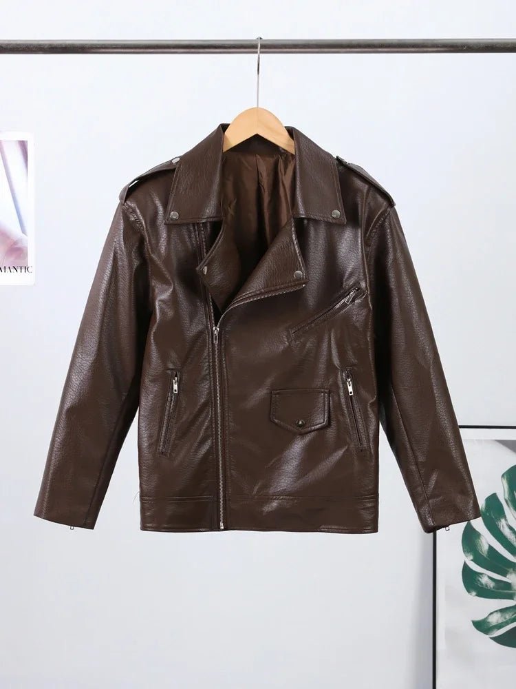 SOERA Jackie Zip-Up Lapel Jacket - Coats & Jackets -  Brown S