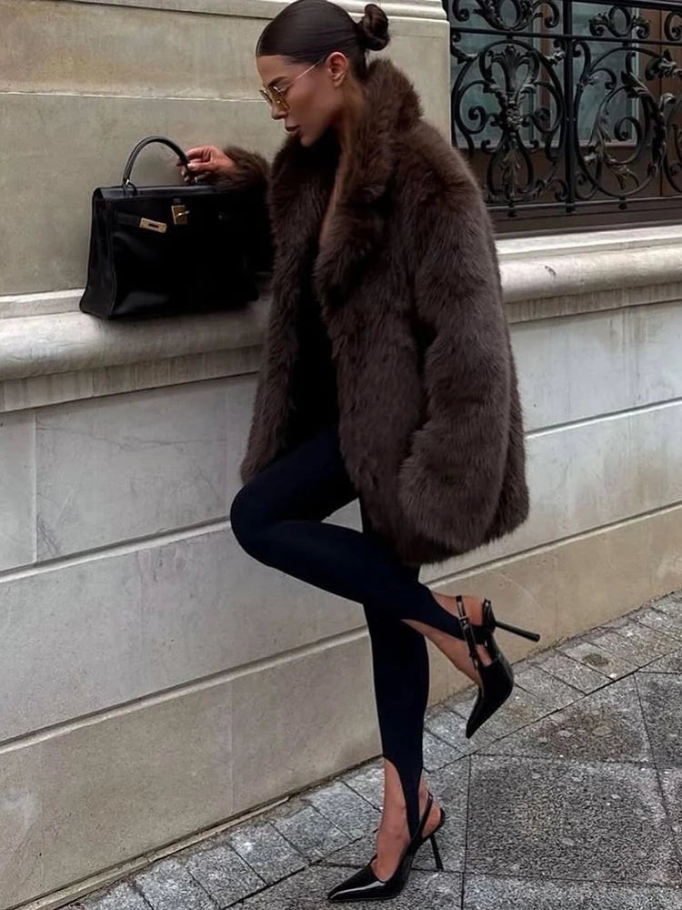 SOERA Lena Oversized Faux Fur Coat - Coats & Jackets - 3256810183956552-;MN1766488746367318162 S