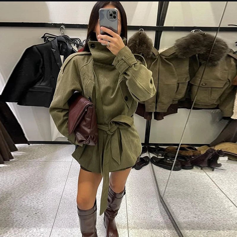 SOERA Noemi Belted Trench Coat - Coats & Jackets - 