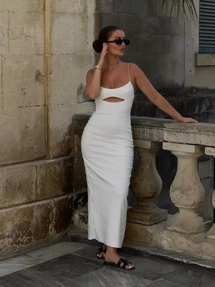 SOERA Violet Backless Sling Dress - Dress - SOERA-351171-WHI-XS-07747 XS