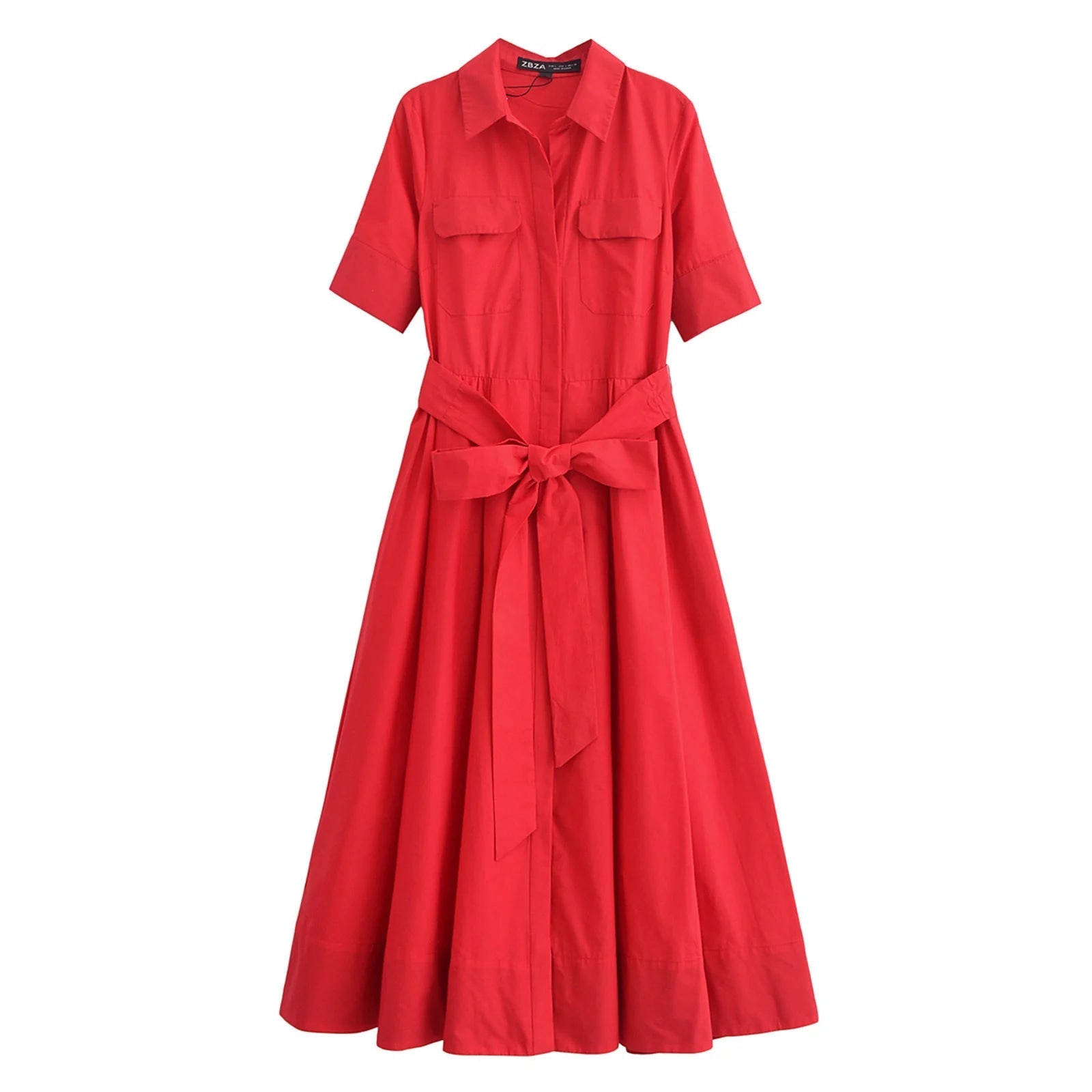 SOERA Ariane Belted Shirt Midi Dress - Dresses -  Pink XS
