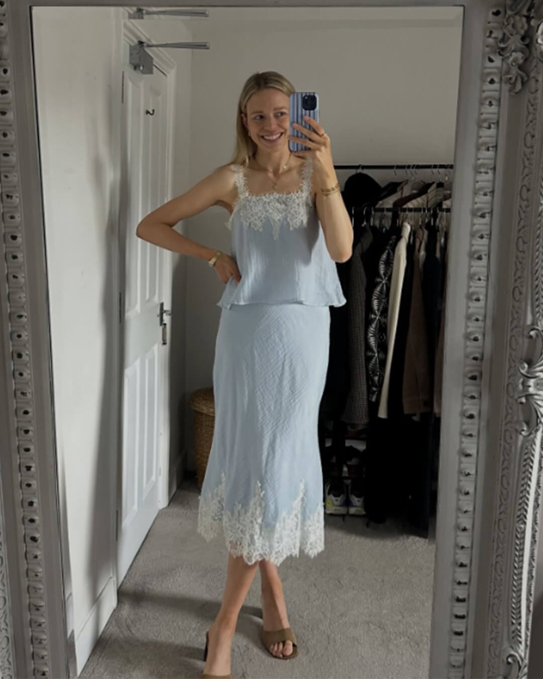 SOERA Celeste Lace Spliced Two - Piece Midi Set - Dresses -  Top XS