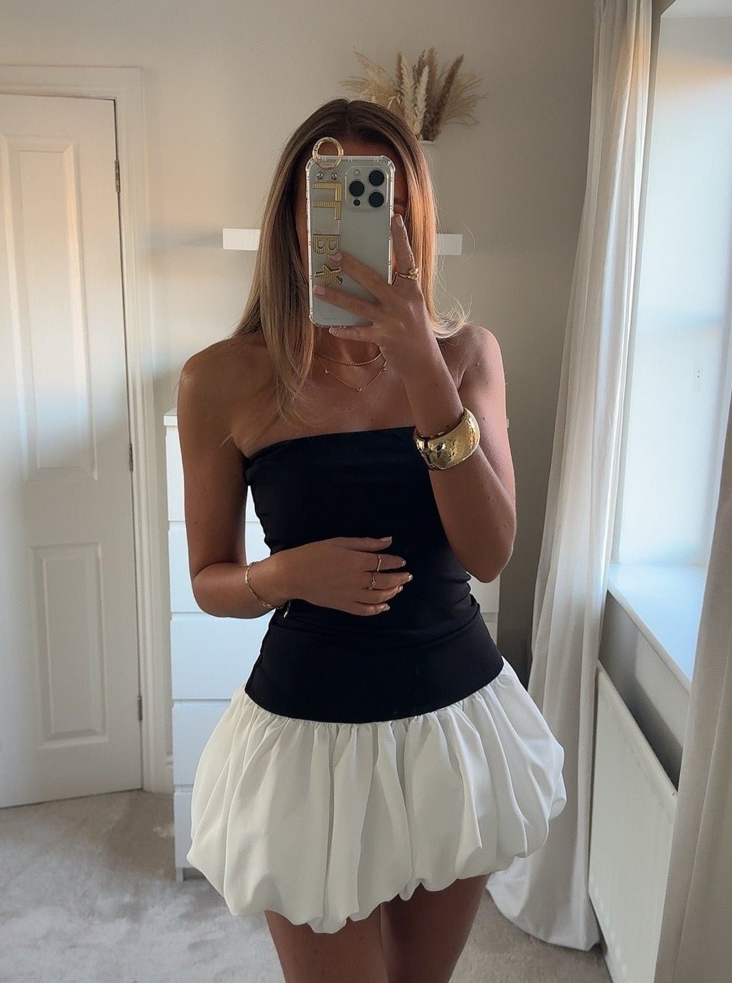 SOERA Hailey Strapless Mini Dress - Dresses - kT1770927322298245167 Black S