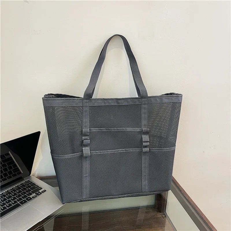 SOERA Beatrice Large Capacity Canvas Beach Tote - Handbags -  Armygreen