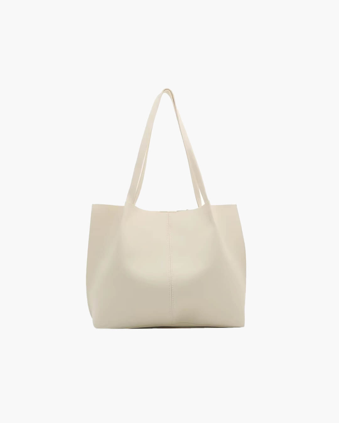 SOERA Calista Faux Leather Tote Bag - Handbags - 1005010041737341-;hW1764877298441589205 White