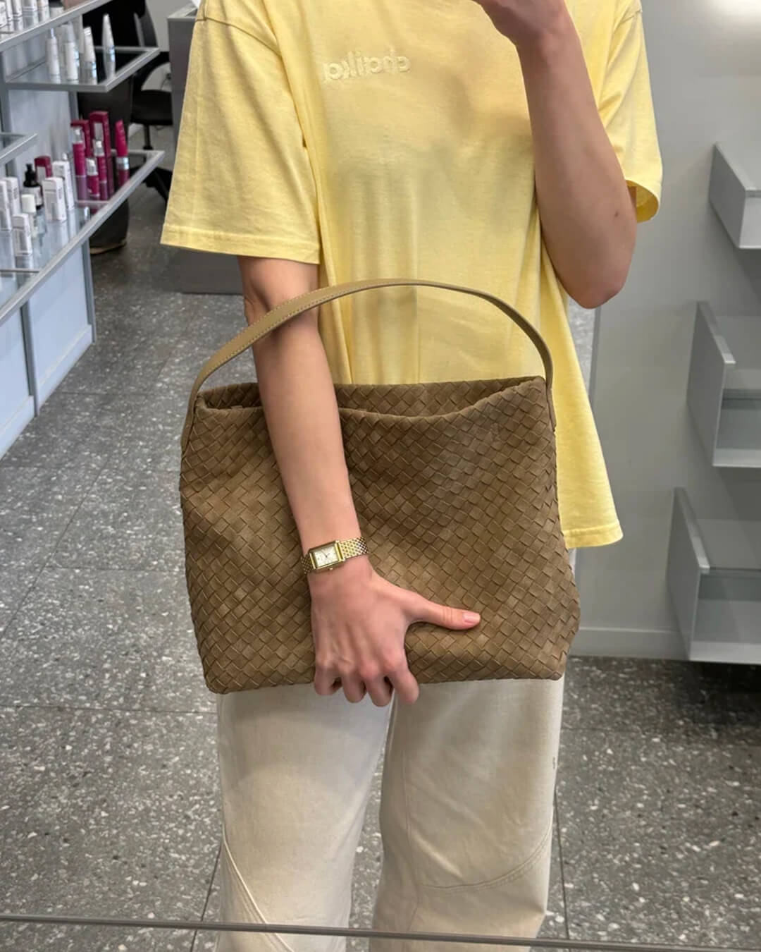 SOERA Chelsea Suede Tote Bag - Handbags - Soera-Chelsea-suede-tote-bag-handbag-Suede-Tote-Bag-Handbag/Beige Beige Regular