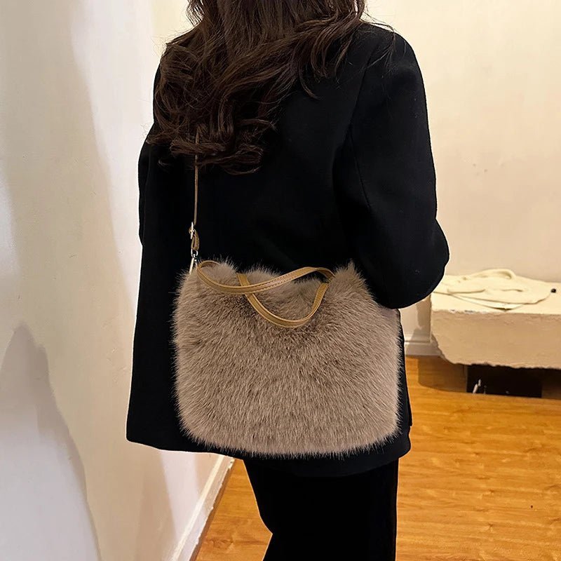 SOERA Maricar Faux Fur Crossbody Bag - Handbags - 3256807618181182-;qm1765284569911584680 Creme