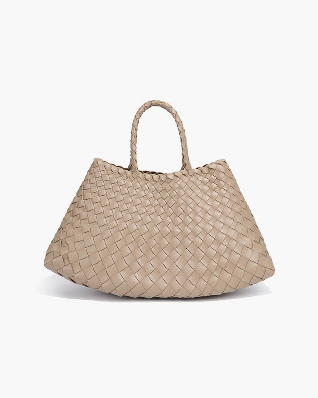 SOERA Marissa Vegan Leather Woven Bag Medium - Handbags - Soera-Marissa-Vegan-Leather-Woven-Bag-Medium-Handbag/Beige Beige Regular