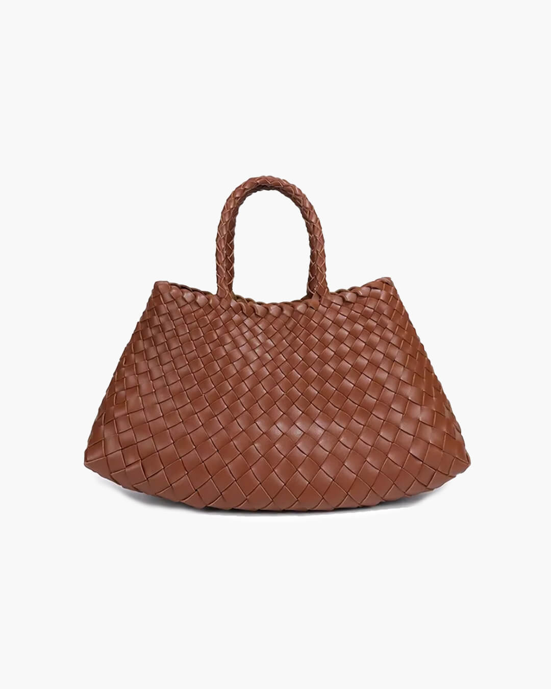 SOERA Marissa Vegan Leather Woven Bag Medium - Handbags - Soera-Marissa-Vegan-Leather-Woven-Bag-Medium-Handbag/Darkbrown Dark Brown Regular