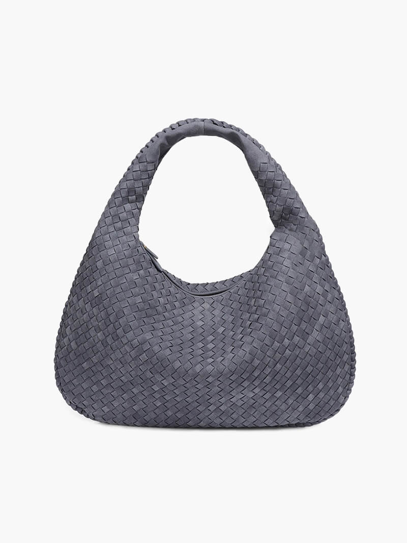 SOERA Suede Woven Bag XL - Handbags - DBAD2-WK392003 Blue