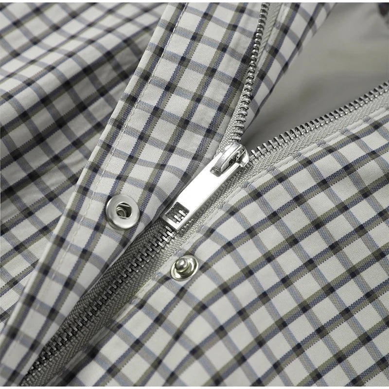 SOERA Myla Check Hooded Zip Jacket - Jacket -  Beige S