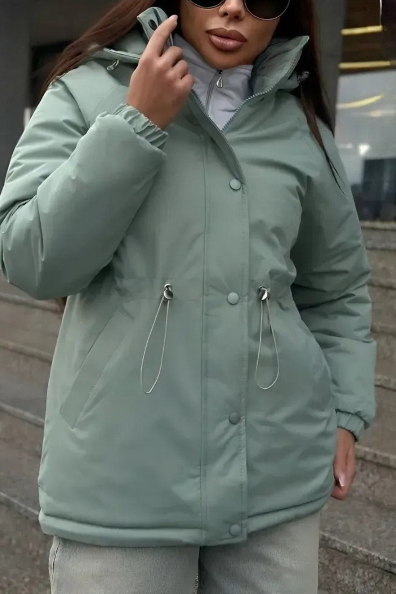 SOERA Adele Hooded Windbreaker Jacket - Jackets - Um1770383550821242683 Turquoise S