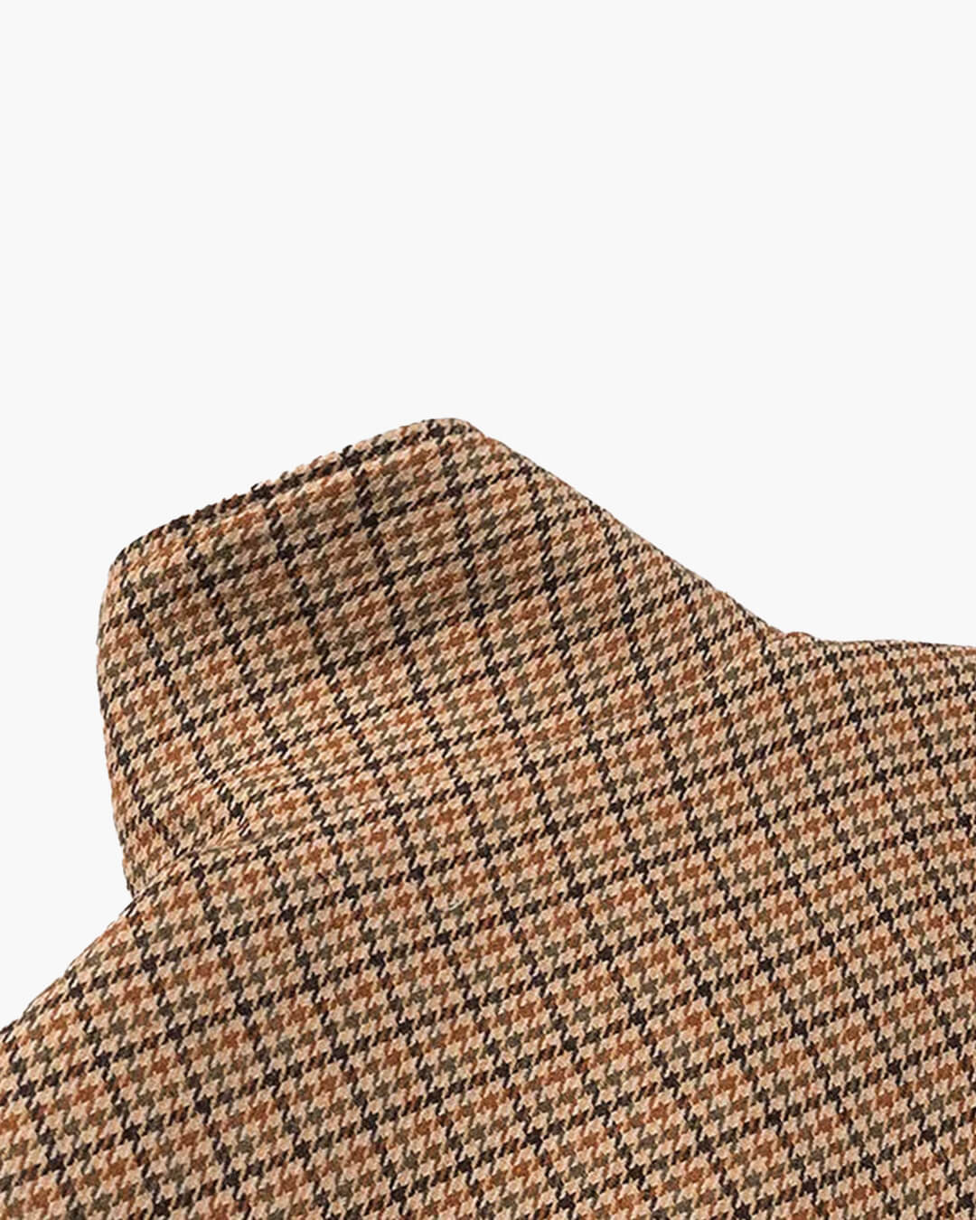 SOERA Ava Funnel Neck Houndstooth Short Jacket - Jackets - SOERA-100995-KHA-M-82115 M