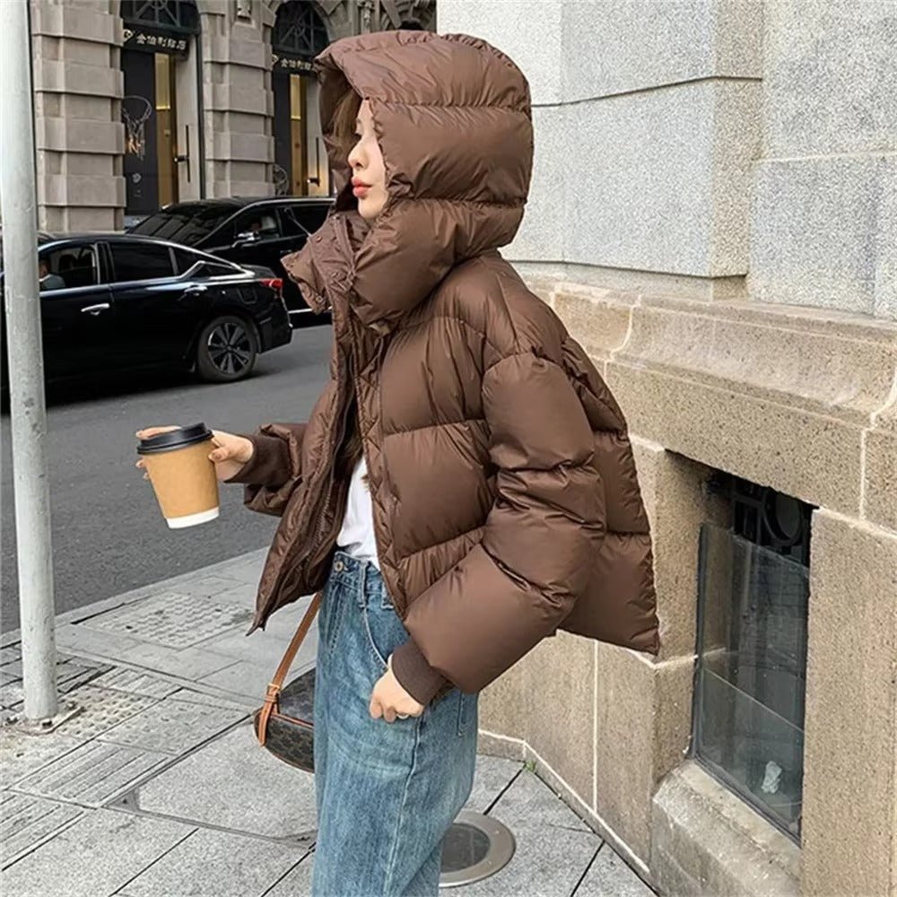 SOERA Bella Thick Hooded Puffer Jacket - Jackets - 3256809473638795-;rF1763832189582921100 Coffee M