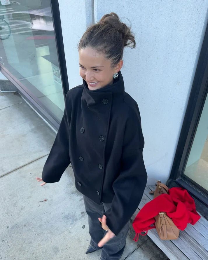 SOERA Clarissa Jacket with Stand Collar - Jackets -  Black XS