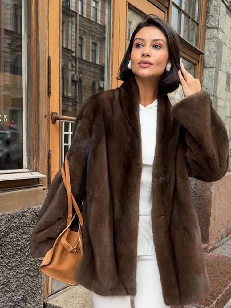 SOERA Hazel Belted Faux Fur Jacket - Jackets - 3256810152833140-;Ho1765284569716578080 L Brown