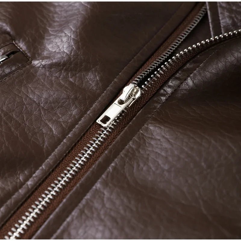 SOERA Jackie Zip - Up Lapel Jacket - Jackets -  Brown L