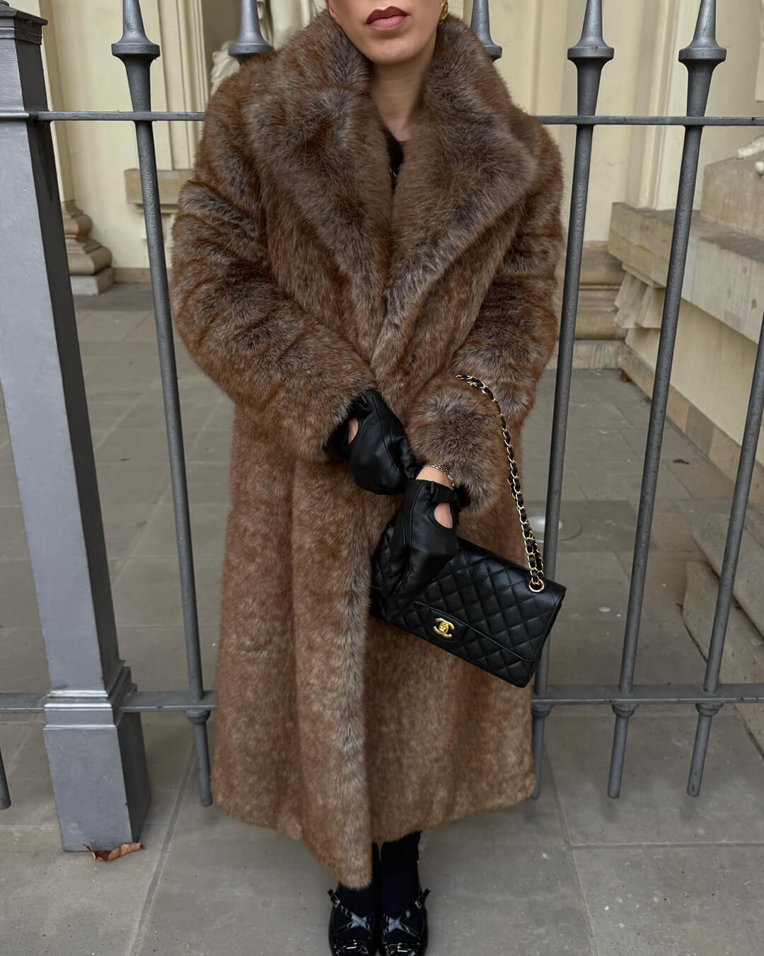 SOERA Paloma Faux Fur Long Coat - Jackets - 3256810289297476-;Pg1766554850742525317 S Brown